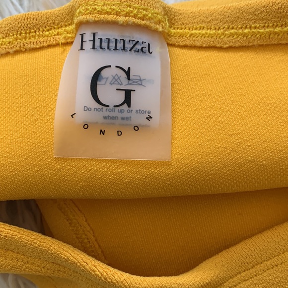 New Hunza G Lena Nile one shoulder cutout seersucker swimsuit - Picture 8 of 8